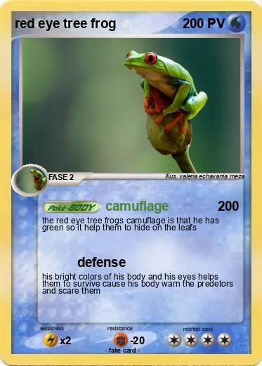 Pokemon red eye tree frog