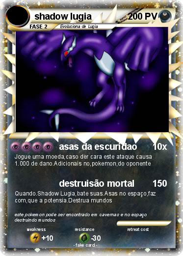 Pokemon shadow lugia
