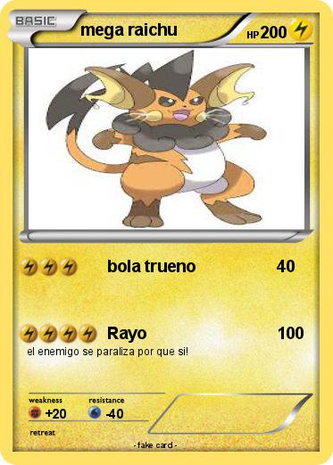 Pokemon mega raichu