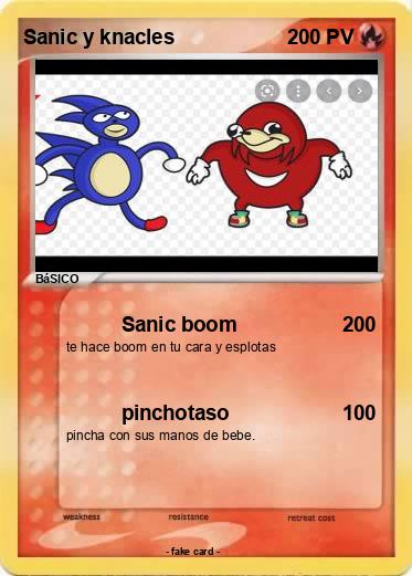 Pokemon Sanic y knacles