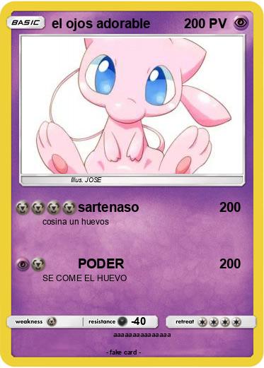 Pokemon el ojos adorable