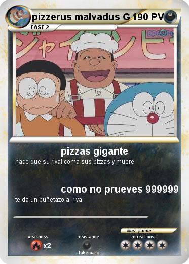 Pokemon pizzerus malvadus G