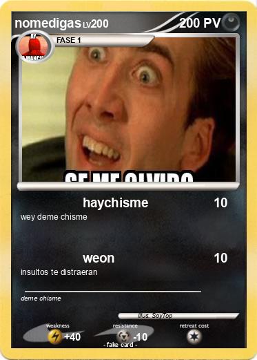 Pokemon nomedigas