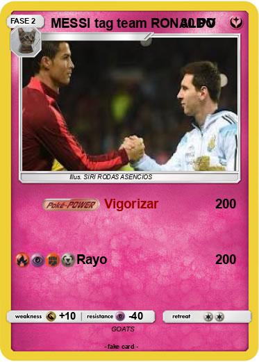 Pokemon MESSI tag team RONALDO