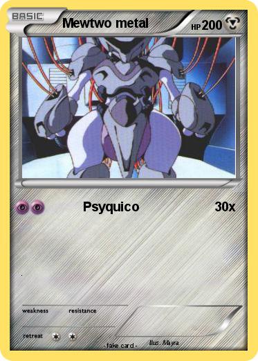 Pokemon Mewtwo metal