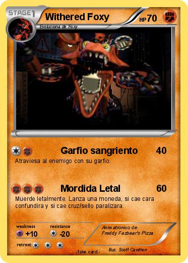 Pokemon Withered Foxy