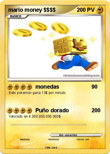 Pokemon mario money $$$$