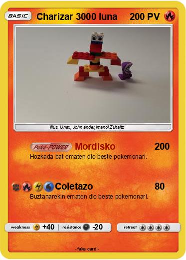 Pokemon Charizar 3000 luna