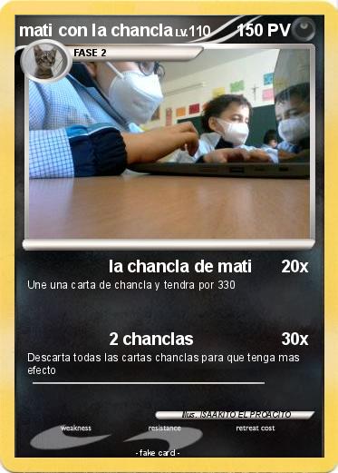 Pokemon mati con la chancla