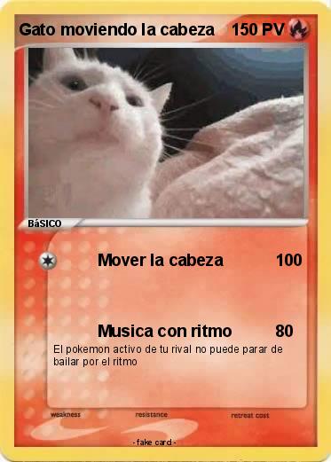 Pokemon Gato moviendo la cabeza