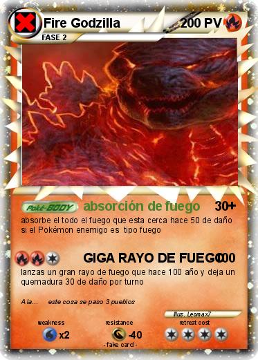 Pokemon Fire Godzilla