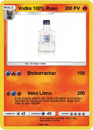 Pokemon Vodka 100% Ruso