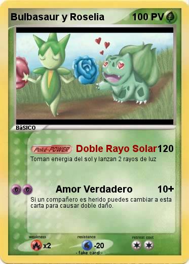 Pokemon Bulbasaur y Roselia