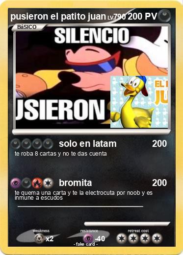 Pokemon pusieron el patito juan