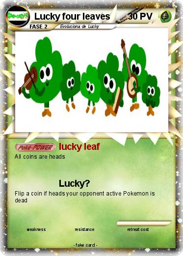 Pokemon Lucky four leaves
