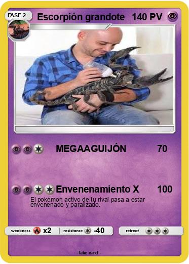 Pokemon Escorpión grandote
