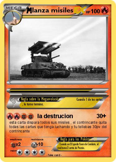 Pokemon lanza misiles