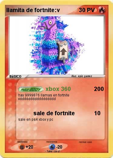 Pokemon llamita de fortnite:v
