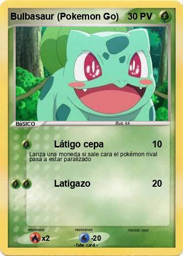 Pokemon Bulbasaur (Pokemon Go)