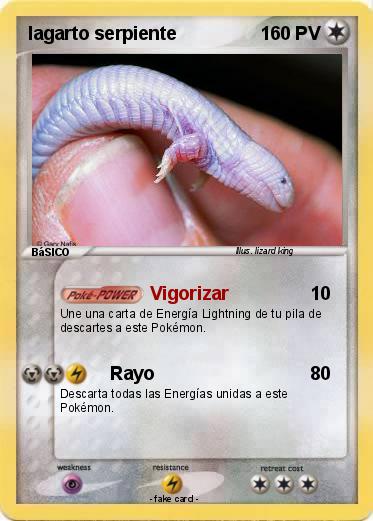 Pokemon lagarto serpiente