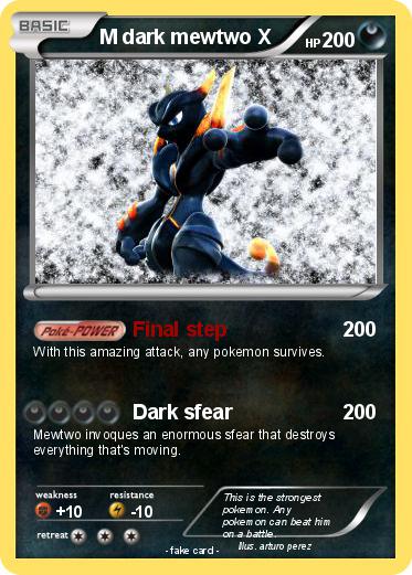 Pokemon M dark mewtwo X