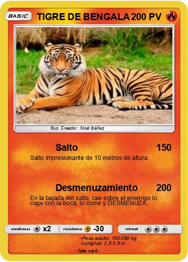 Pokemon TIGRE DE BENGALA