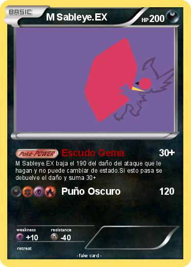 Pokemon M Sableye.EX
