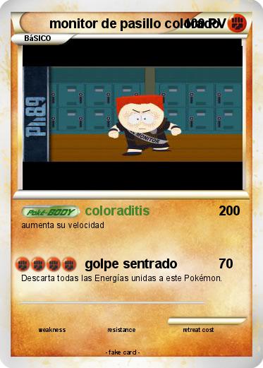 Pokemon monitor de pasillo colorado