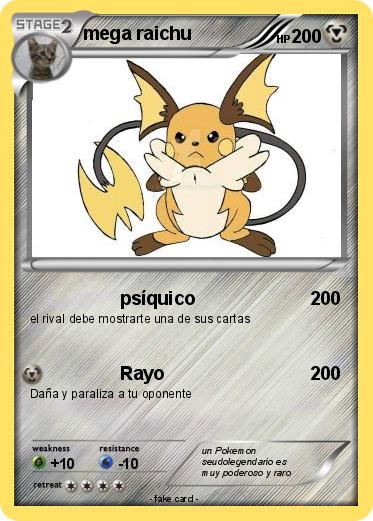 Pokemon mega raichu
