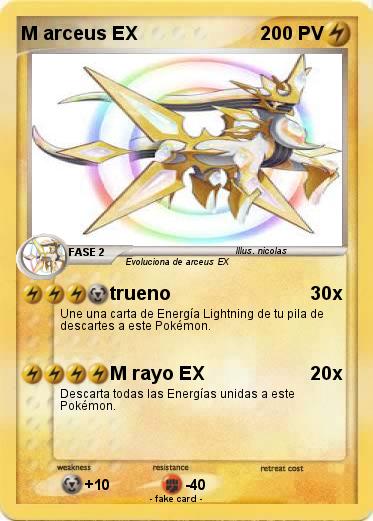 Pokemon M arceus EX