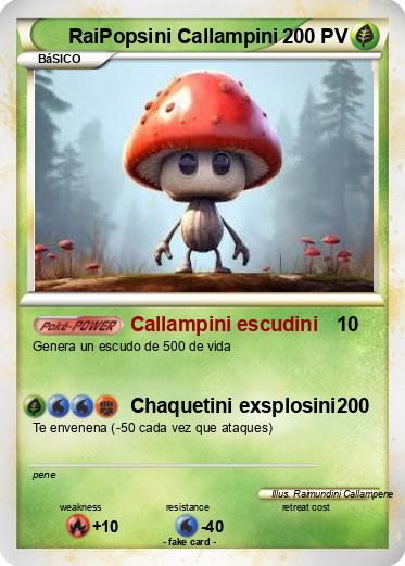 Pokemon RaiPopsini Callampini