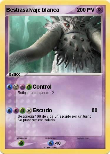 Pokemon Bestiasalvaje blanca