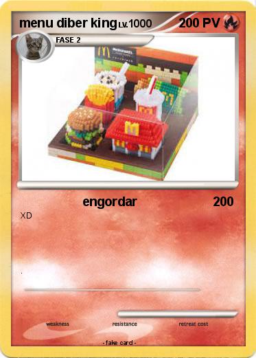 Pokemon menu diber king