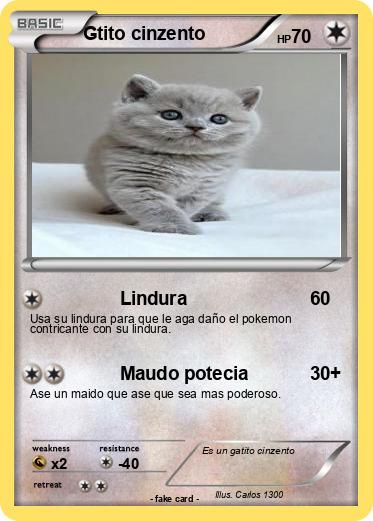 Pokemon Gtito cinzento