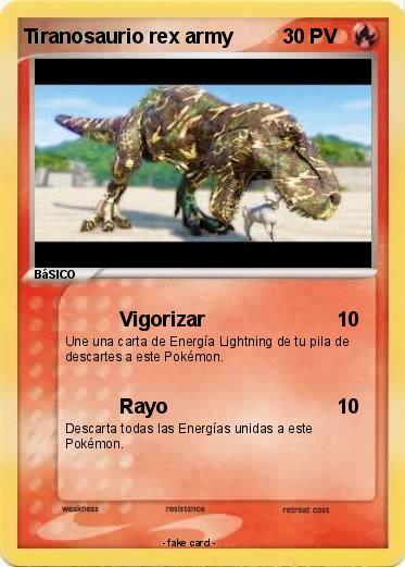 Pokemon Tiranosaurio rex army
