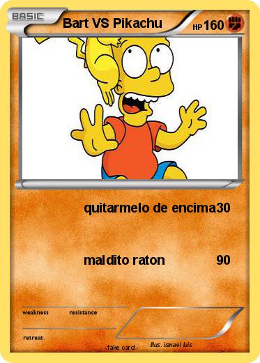 Pokemon Bart VS Pikachu
