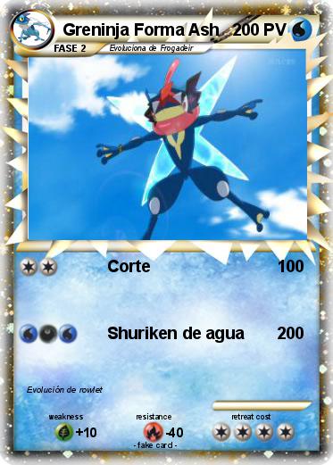 Pokemon Greninja Forma Ash