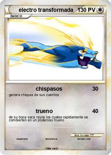 Pokemon electro transformada