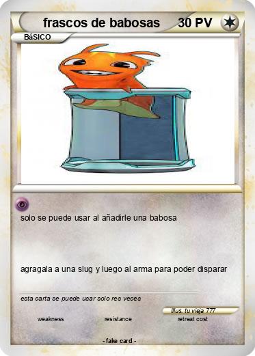 Pokemon frascos de babosas