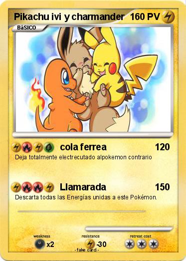 Pokemon Pikachu ivi y charmander