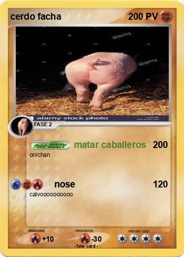 Pokemon cerdo facha