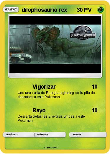 Pokemon dilophosaurio rex