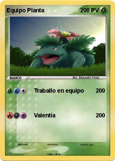 Pokemon Equipo Planta
