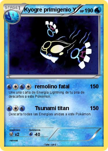 Pokemon Kyogre primigenio Y