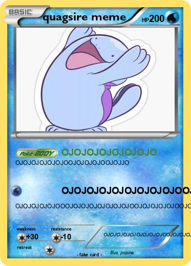 Pokemon quagsire meme