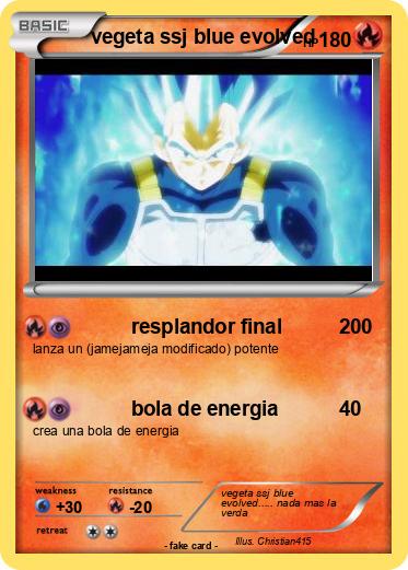 Pokemon vegeta ssj blue evolved