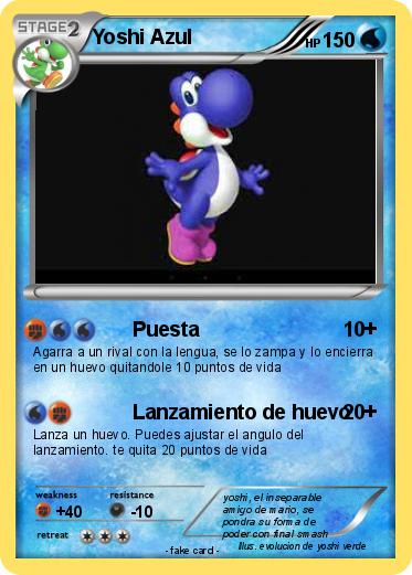 Pokemon Yoshi Azul