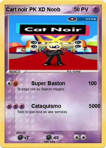 Pokemon Cart noir PK XD Noob