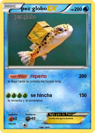 Pokemon pez globo