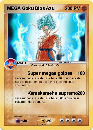 Pokemon MEGA Goku Dios Azul